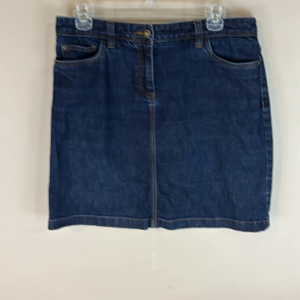 Boden Dark Wash Jean Skirt 5 Pocket Size 8R  W6444